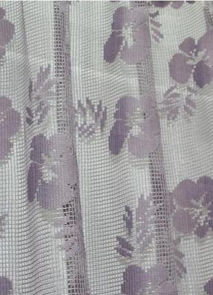 Арка (290х160см) з макраме. колір лавандовий з білим8 фото
