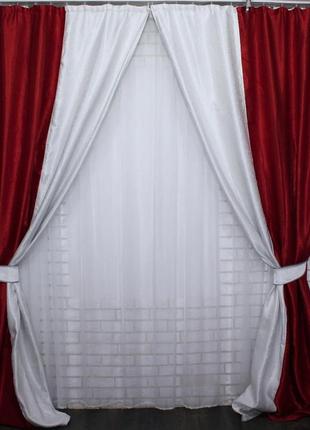 Красивые шторы из ткани блекаут. код 014дк(400-409)у2 фото