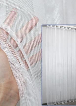 Тюль нейлонова. колір білий