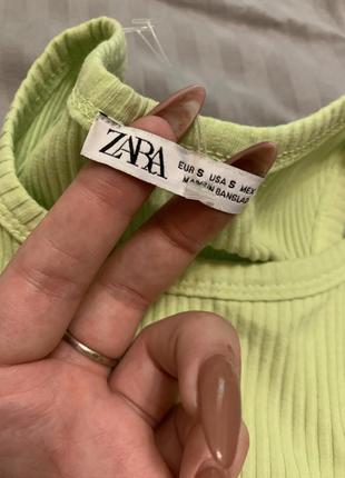 Базовый топ в рубчик zara2 фото