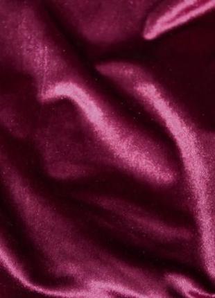 Комплект (2шт. 1,5х2,8м) штор із тканини велюр. колір бордовий9 фото
