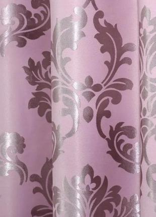 Шторна тканина блекаут. колір рожевий9 фото