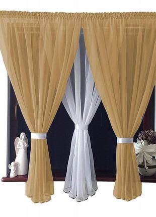 Комплект кухонный шторы и тюль