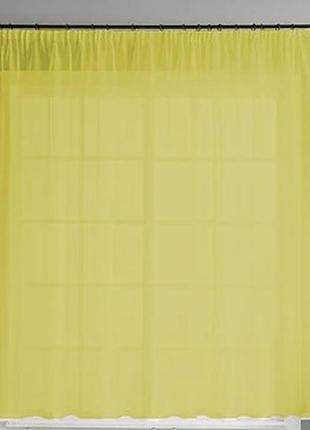 Тюль в кухню желтого цвета