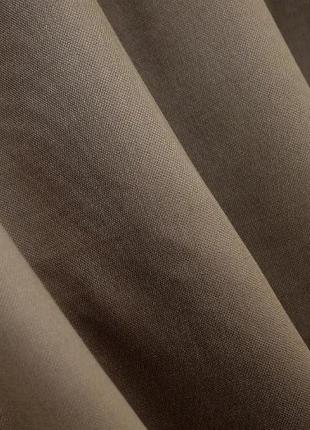 Вишукані фіранки на кухню (270х170см) мікровелюр. колір коричневий з бежевим5 фото