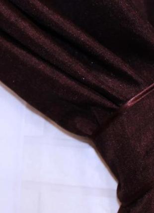 Комплект готових штор "лен-мешковина" колір венге4 фото