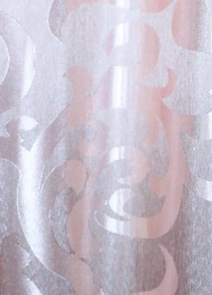 Комплект жаккардовые шторы с ламбрекеном, цвет пудра6 фото