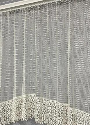 Арка сітка на кухні, балкон. з макраме. колір білий