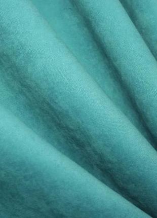 Комплект штор із тканини мікровелюр petek, туреччина. колір бірюзовий8 фото