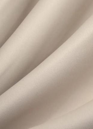 Комплект (2шт. 1,5х2,7м) штор із тканини блекаут "fusion dimout". колір бежевий2 фото