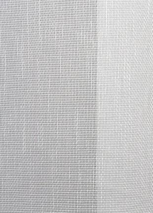 Тюль з натуральної тканини бамбук. колір молочний з сірим6 фото