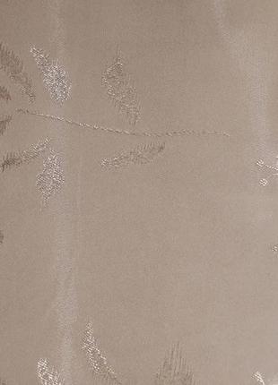 Кухонна фіранка з ламбрекеном (280х170см) блекаут. колір  карамельний з какао5 фото