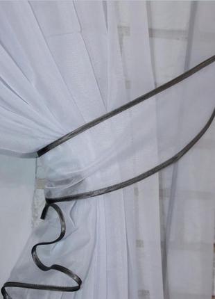 Кухонний комплект (300х170см), шторки з підв'язками "сакура". колір сірий з білим7 фото