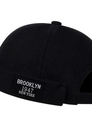 Кепка докер brooklyn (бруклін, docker cap, мінібіні, безкозирка) без козирка, унісекс wuke one size