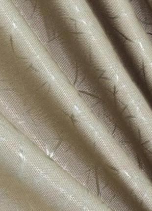 Шторна тканина льон блекаут, колекція "савана". колір графітовий6 фото