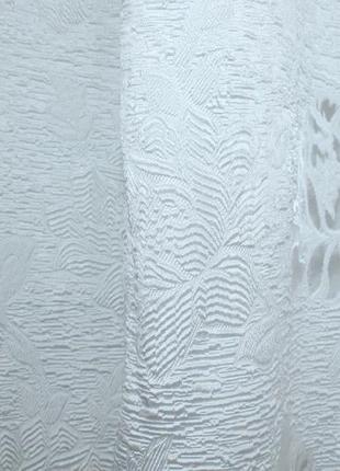 Тюль-жатка з органзою "алерт", колір білий2 фото