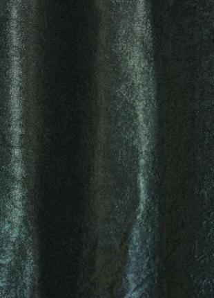 Комплект готових штор з тканини блекаут -софт "люкс". колір зелений5 фото