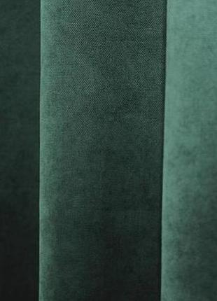 Шторна тканина мікровелюр sparta. колір зелений2 фото