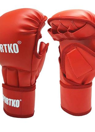 Рукавички для mma з відкритими пальцями sportko арт. пд-8