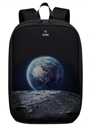 Рюкзак sobi pixel max sb9703 black с led экраном1 фото
