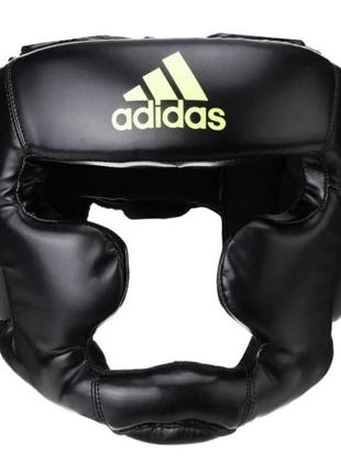 Шолом боксерський speed super pro training extra protect  ⁇  чорний/жовтий  ⁇  adidas adisbhg041