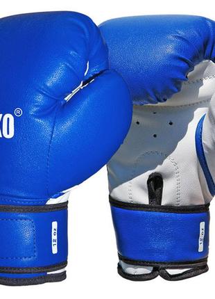 Боксерские перчатки sportko арт. пд2-12-oz (унций). синий
