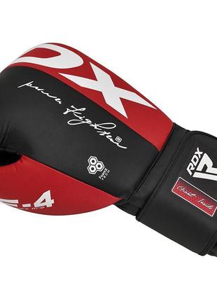 Боксерські рукавички rdx f4 red 14 ун.3 фото
