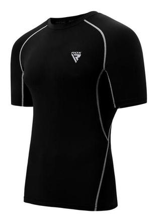 Рашгард з коротким рукавом rdx lycra black xl