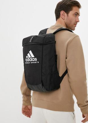 Рюкзак с белым логотипом combat sports | черный | adidas adiacc090cs8 фото
