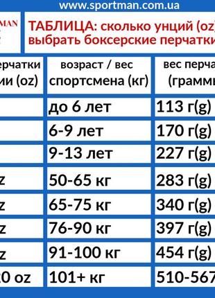 Боксерські рукавички sportko арт. пд2-10-oz (унцій). синій2 фото