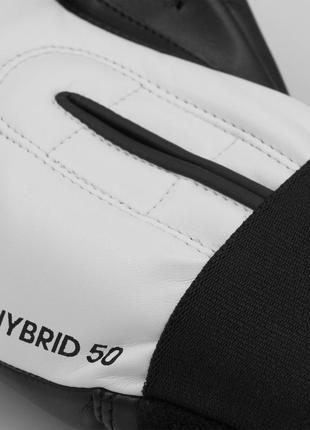 Боксерские перчатки "hybrid 50" | черно/белый | adidas adih503 фото