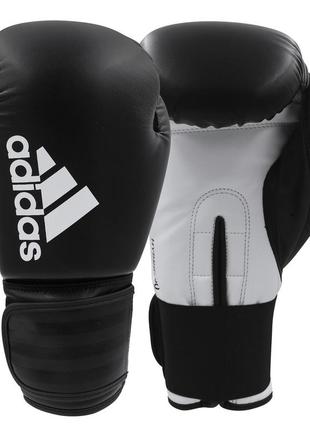 Боксерские перчатки "hybrid 50" | черно/белый | adidas adih501 фото