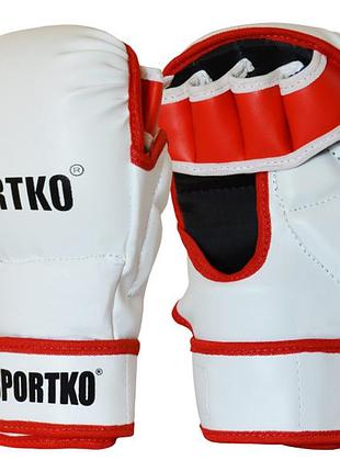 Рукавички для mma з відкритими пальцями sportko арт. пд-7