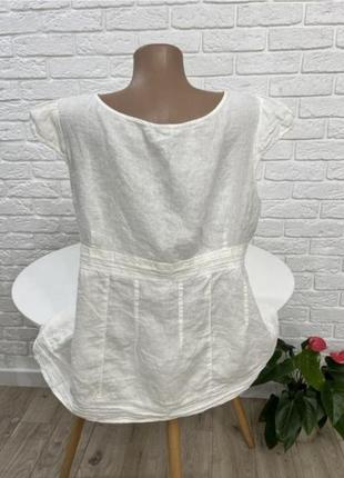 Блузка блуза натуральная ткань лён р 50-522 фото
