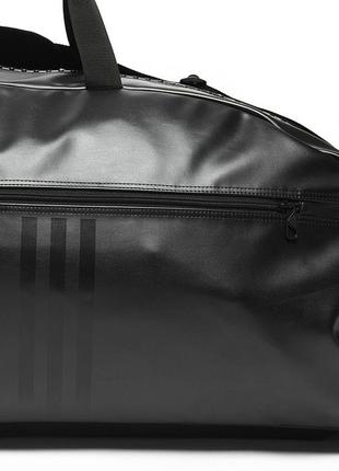 Дорожня сумка на колесах із білим логотипом judo  ⁇  чорна  ⁇  adidas adiacc056j7 фото