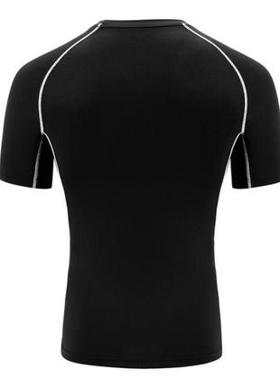 Рашгард з коротким рукавом rdx lycra black 2xl5 фото