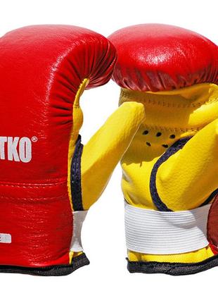 Дитячі боксерські рукавички sportko арт. пд2-4-oz (унцій) червоний