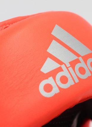 Шлем боксерский speed super pro training extra protect | ярко красный/серебро | adidas adisbhg0415 фото