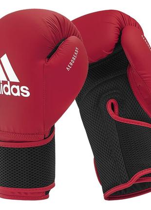 Боксерские перчатки "hybrid 25" | красно/черный | adidas adih259 фото