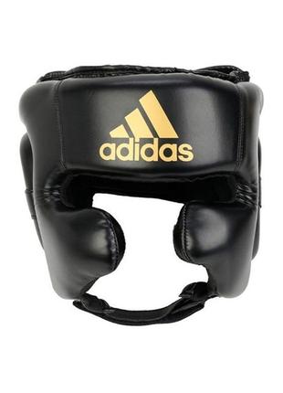 Шлем боксерский speed super pro training | черно/золотой | adidas adisbhg042