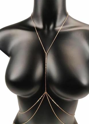 Ланцюжок на тіло. портутея прикраса. прикраса для купальника