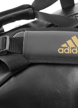 Сумка-рюкзак (2 в 1) із золотим логотипом karate  ⁇  чорна  ⁇  adidas adiacc051k4 фото
