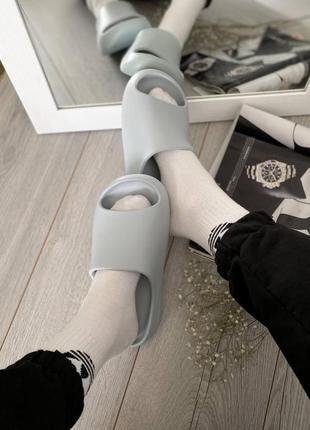 👟 шльопанці  adidas yeezy slide grey  / наложка bs👟9 фото