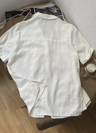 Льняная молочная рубашка от by very😍4 фото