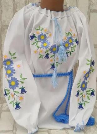 Вышитая рубашка для девочки