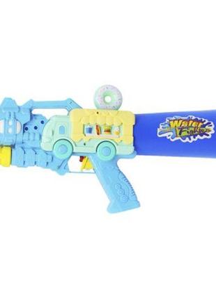 Водный пистолет с накачкой, 43 см, голубой1 фото