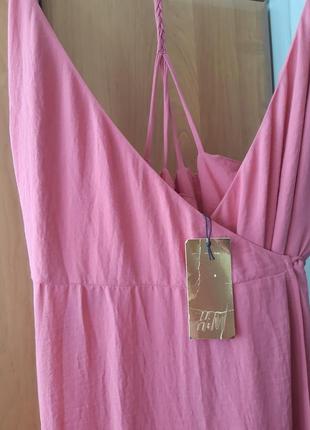 Плаття h&m рожеве на запах3 фото