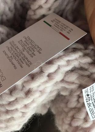 Кардиган пальто оверсайз из шерсти baby alpaca ягнёнка альпаки и мериноса 8-10-12 италия4 фото
