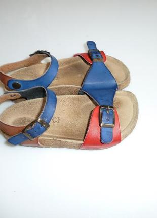 Кожаные босоножки, сделаны в испании подова полиуретановая р 28