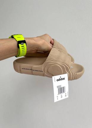 👟 шлепанцы adidas adilette slides beige / наложка bs👟